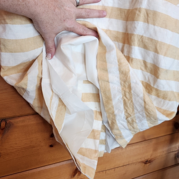 Geary Roark Kamisato Vintage Striped Linen Shift Sheath Dress USA Made Size 10 - Picture 4 of 9